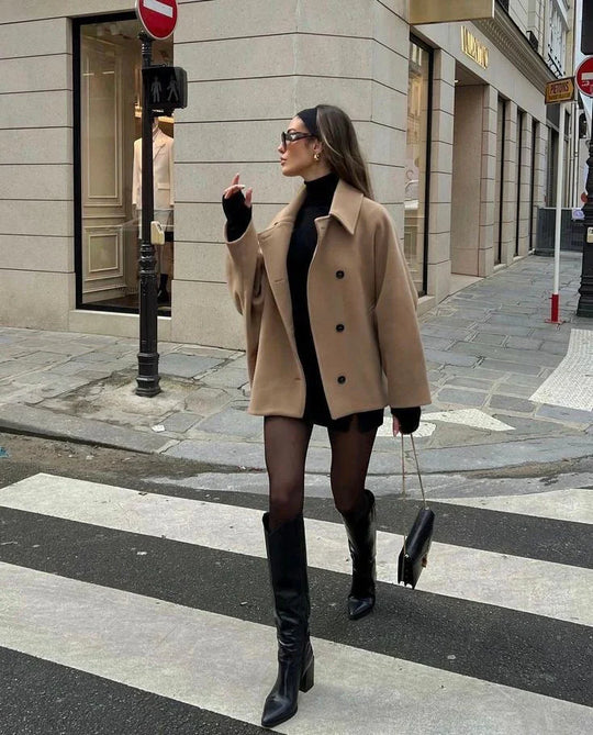 Sabine | Elegante Wol Jas