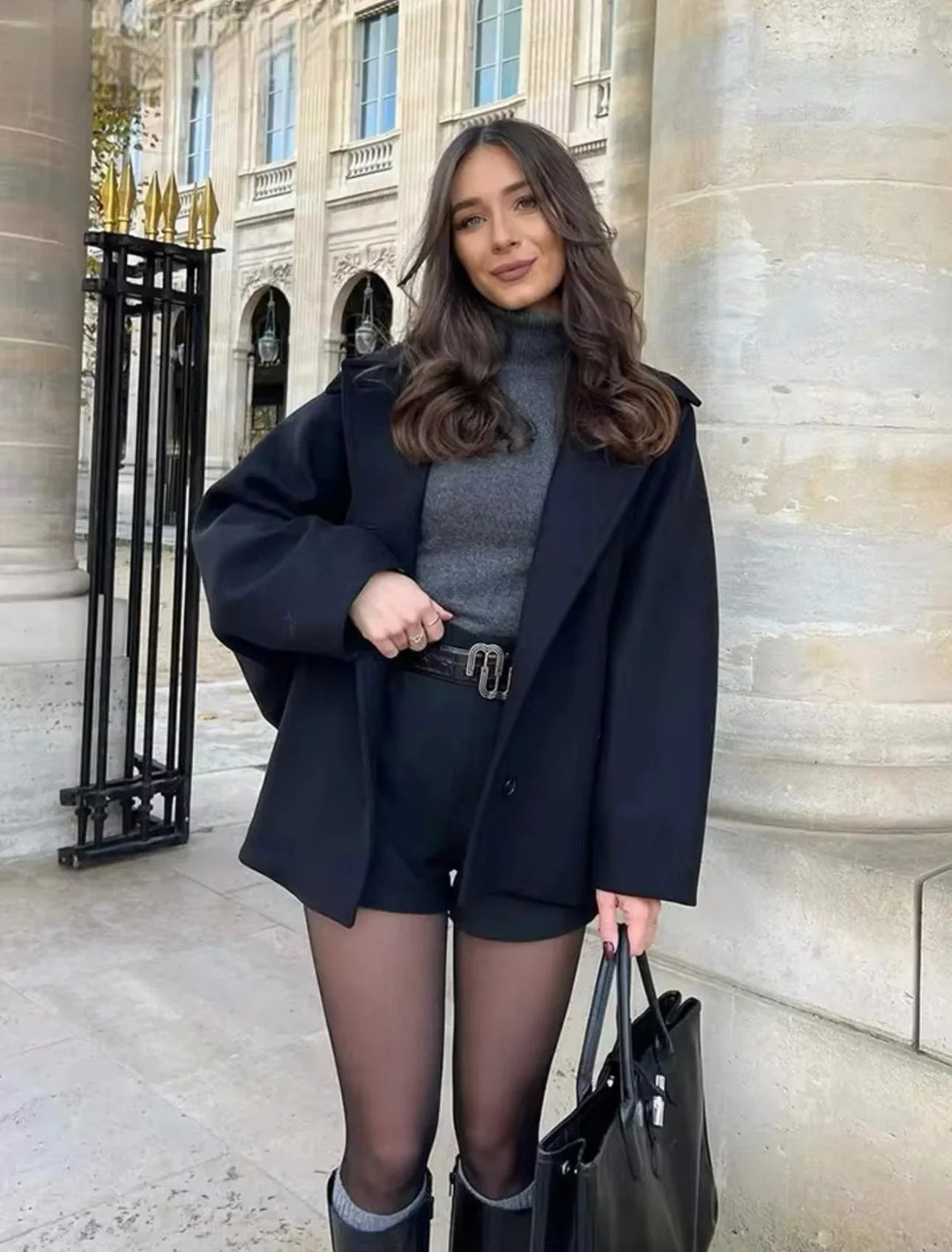 Sabine | Elegante Wol Jas